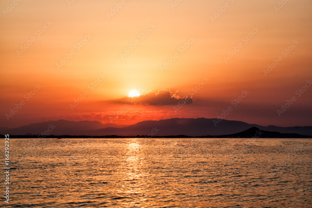 Sunset in Mar Menor