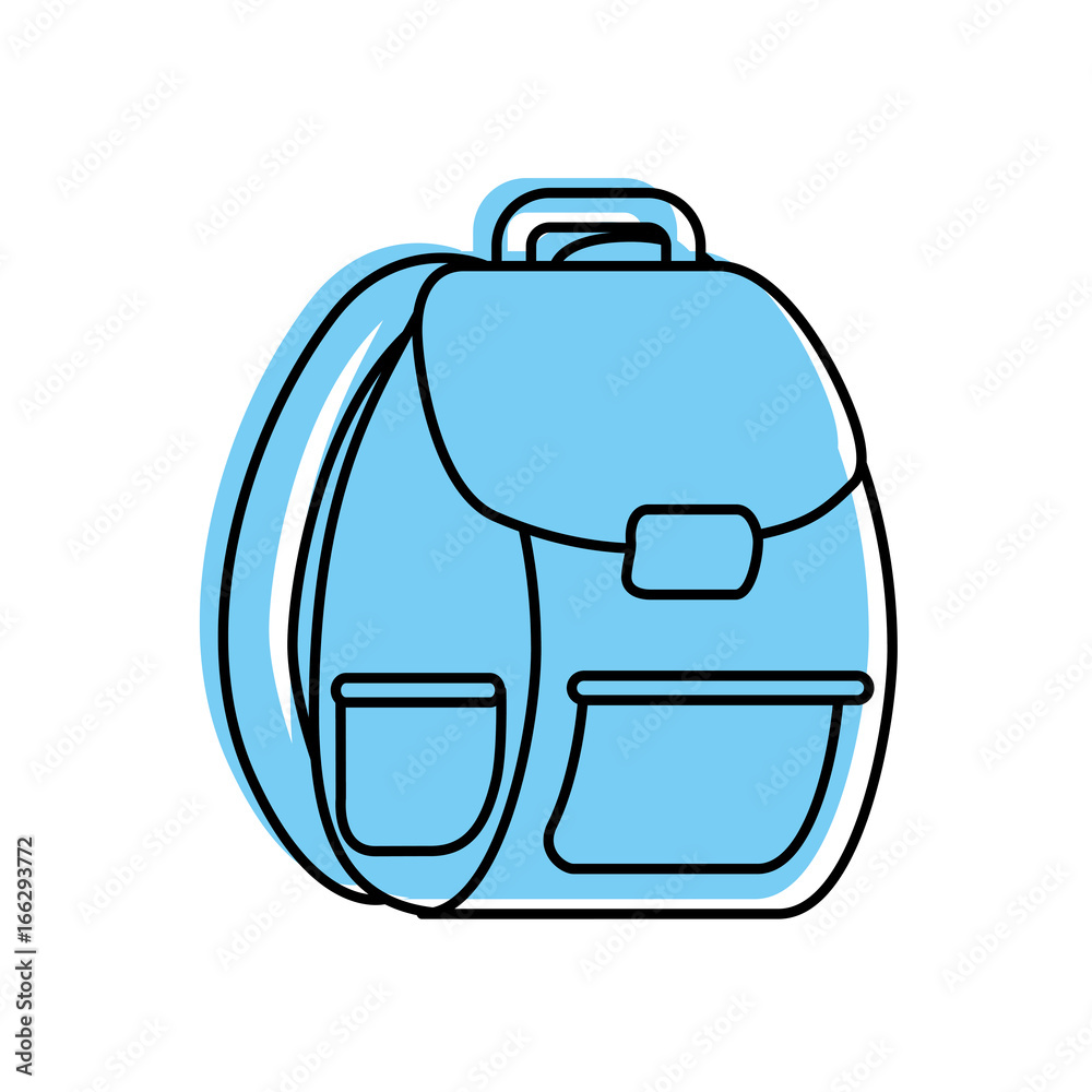 school bag isolated icon school bag isolated icon