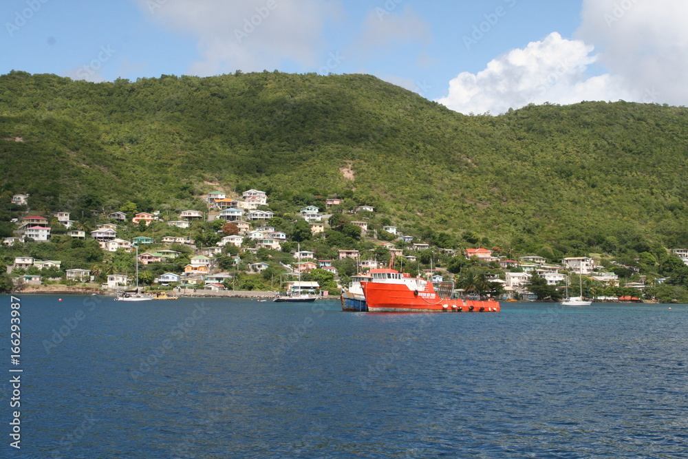 Fototapeta premium ville ile grenadine