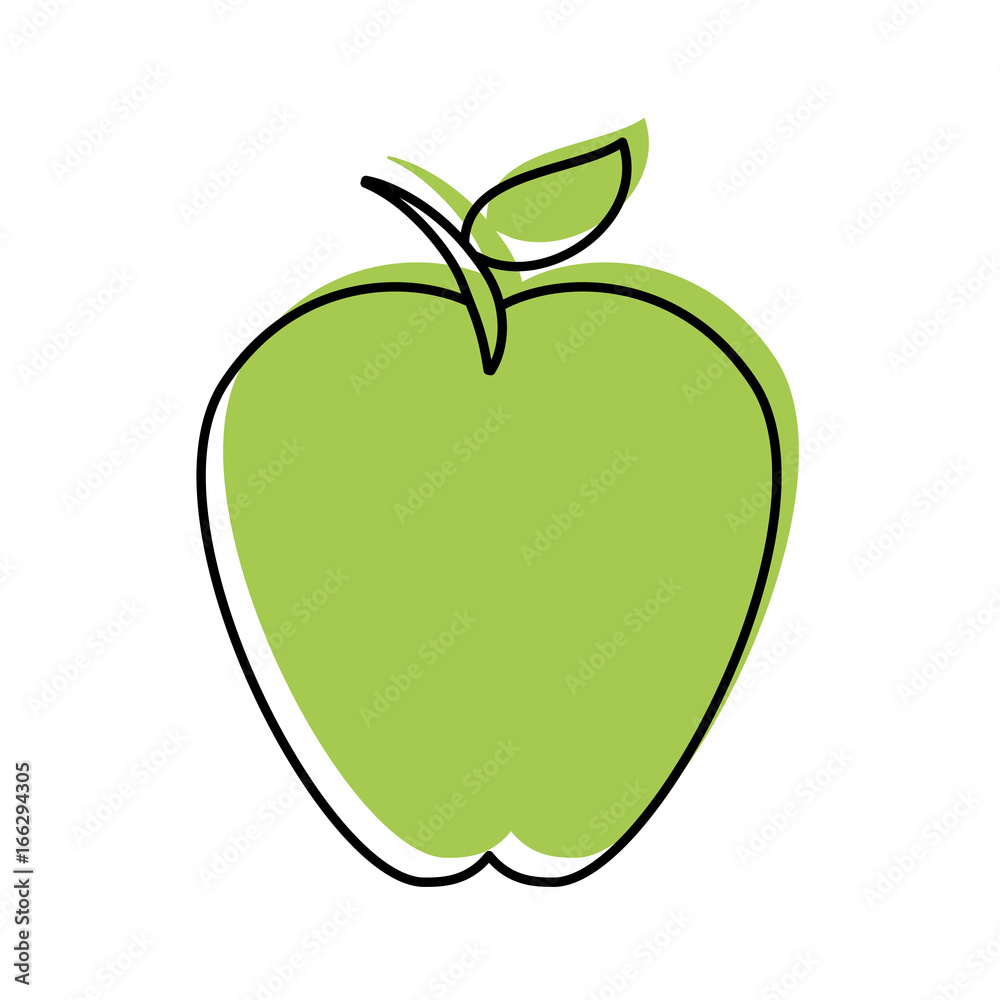 Fototapeta premium apple fruit isolated icon