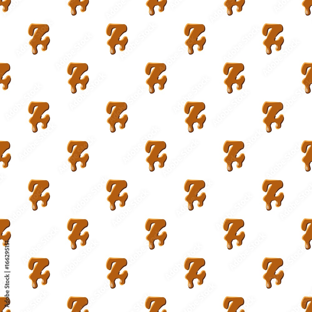 Letter Z from caramel pattern Letter Z from caramel pattern