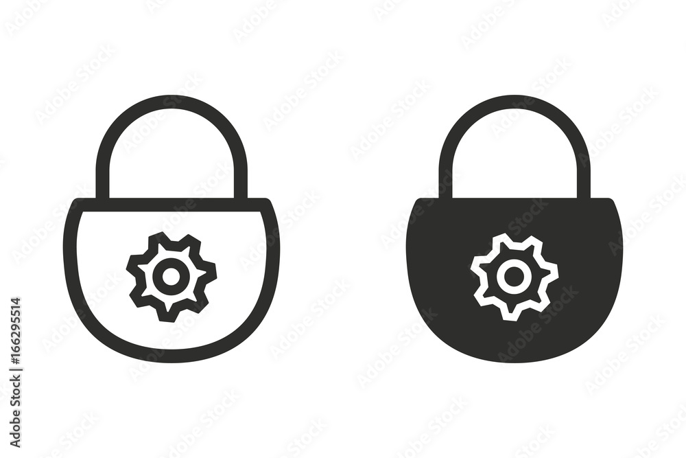 Lock vector icon.