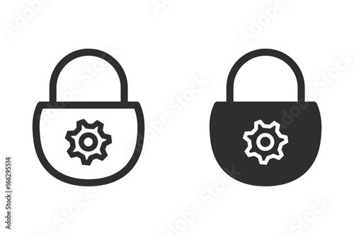Lock vector icon.
