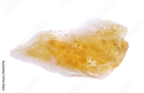 citrine semi gem crystals geological mineral isolated