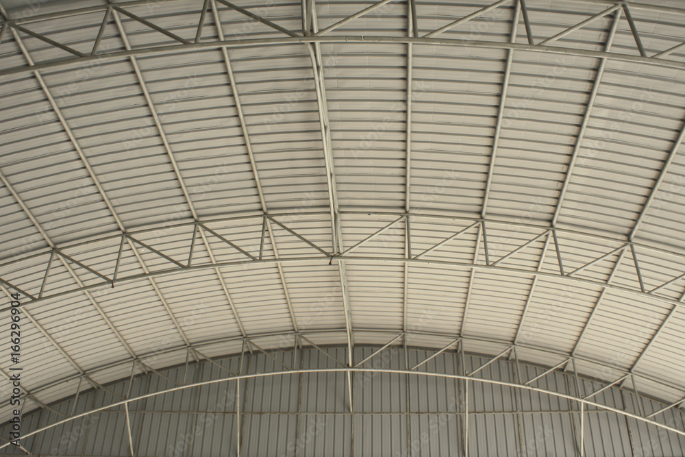 Metal curve roof