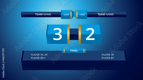 Broadcast Graphic Template for Sports