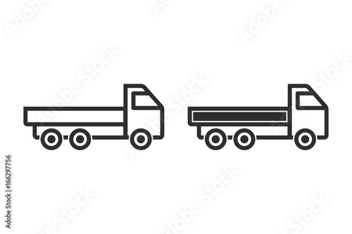 Truck vector icon.