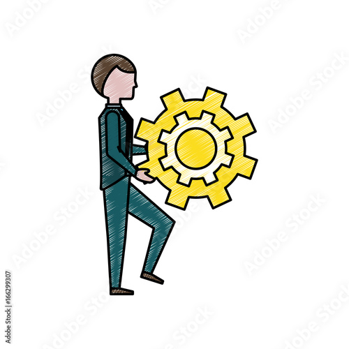 Executive businessman cartoon