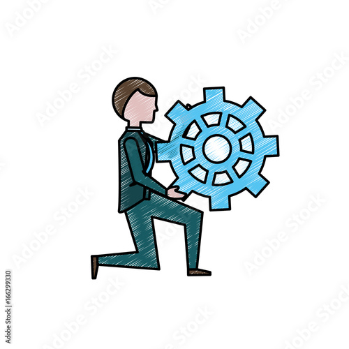 Executive businessman cartoon