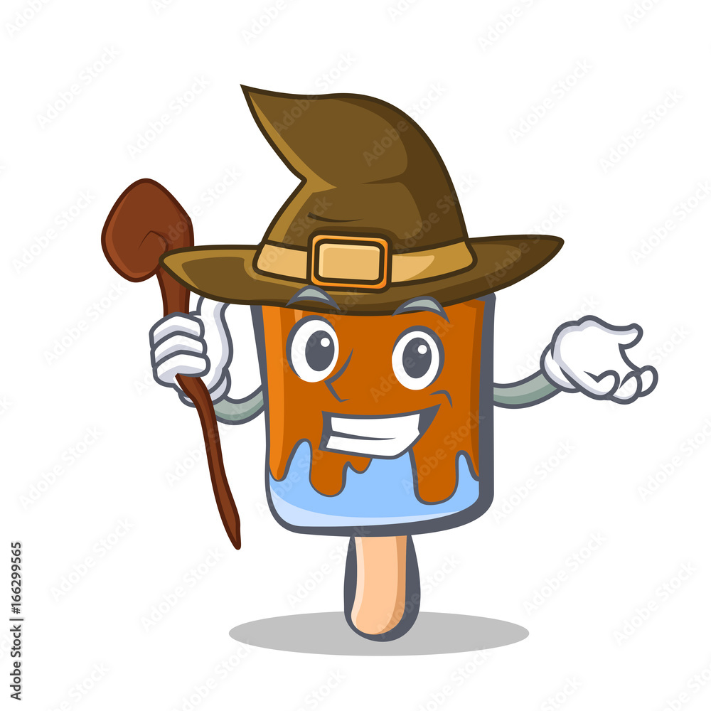 Witch ice cream character cartoon Stock Vector Adobe Stock