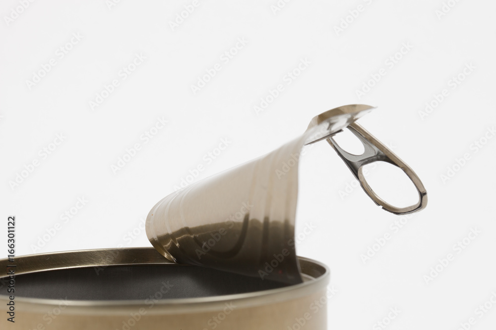 Metallic golden shiny food can Metallic golden shiny food can