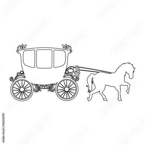 medieval carriage icon
