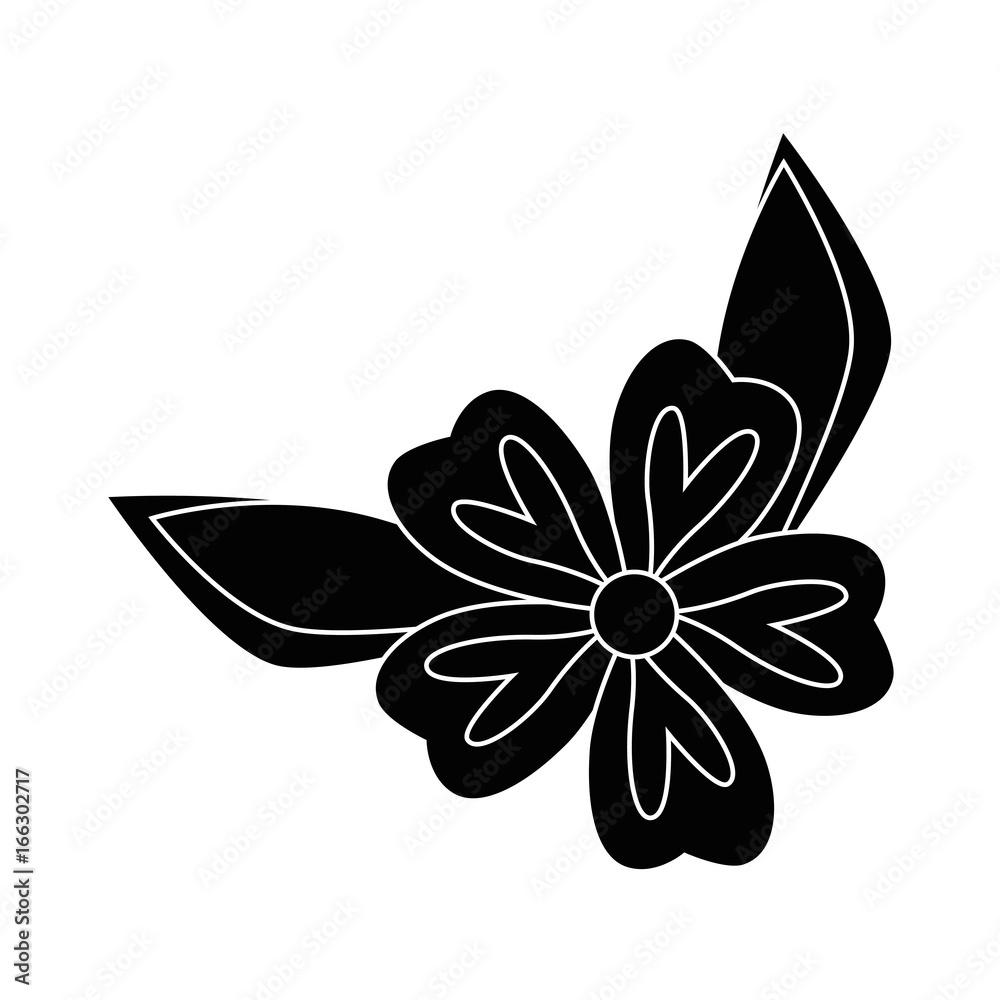 Obraz premium beautiful flower icon