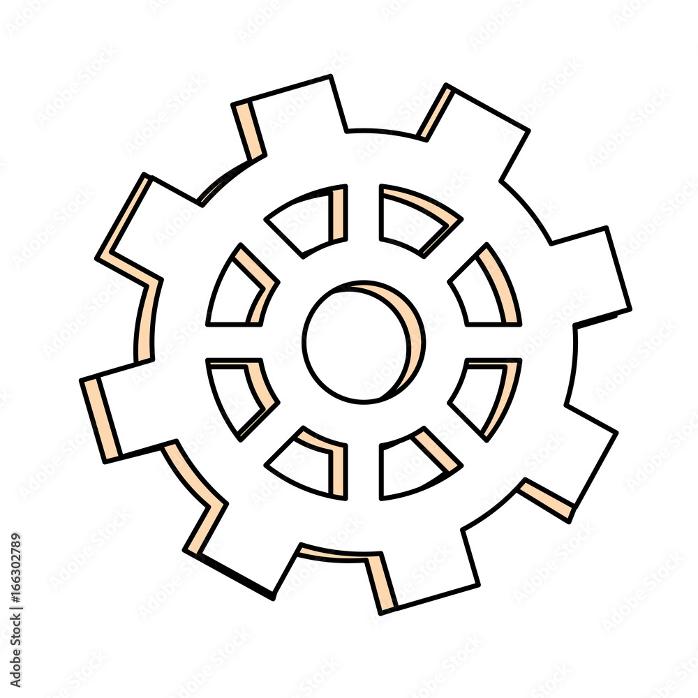 Gear machinery piece