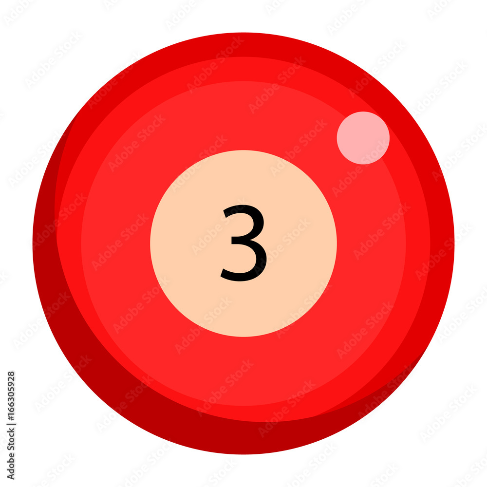 Pool ball icon, vector illustration flat style design isolated on white. Colorful graphics Pool ball icon, vector illustration flat style design isolated on white. Colorful graphics