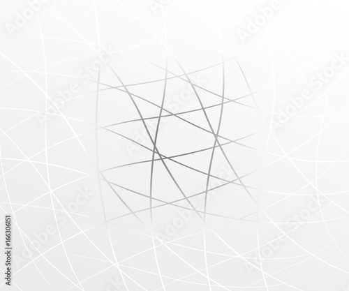 Abstract graphic lines with gradient on white and gray