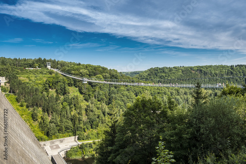 Harz rappodetalsperre suspension bridge