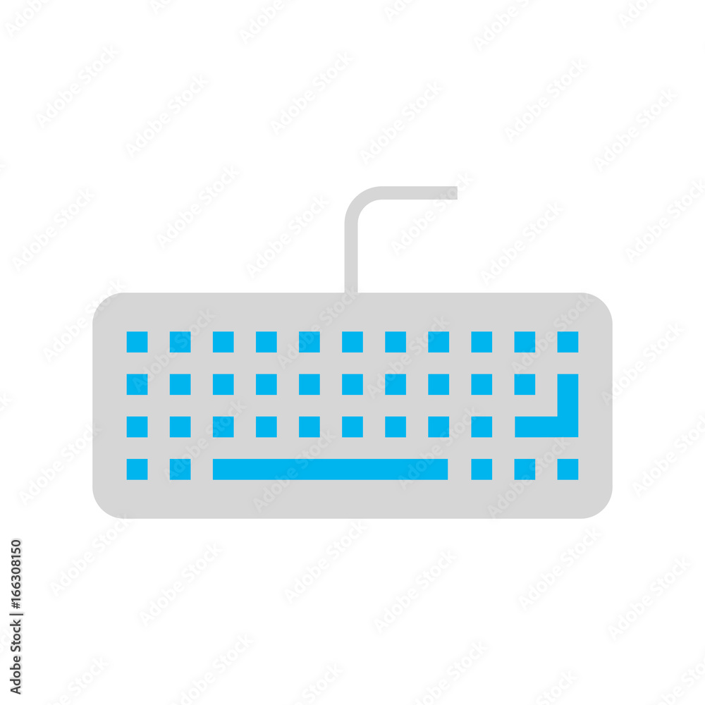 computer keyboard isolated icon vector illustration design computer keyboard isolated icon vector illustration design