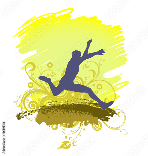 Long Jump, Athletics, Silhouette