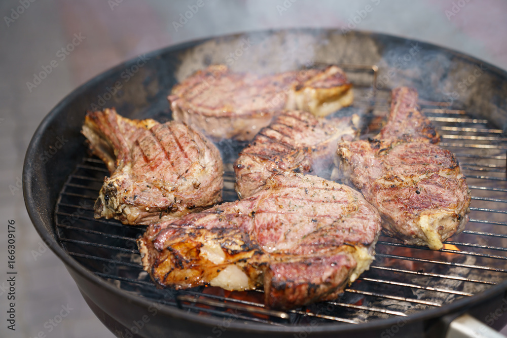 Ribeye Steak. Barbecue.