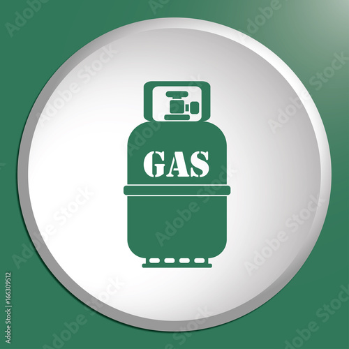 Camping gas bottle icon