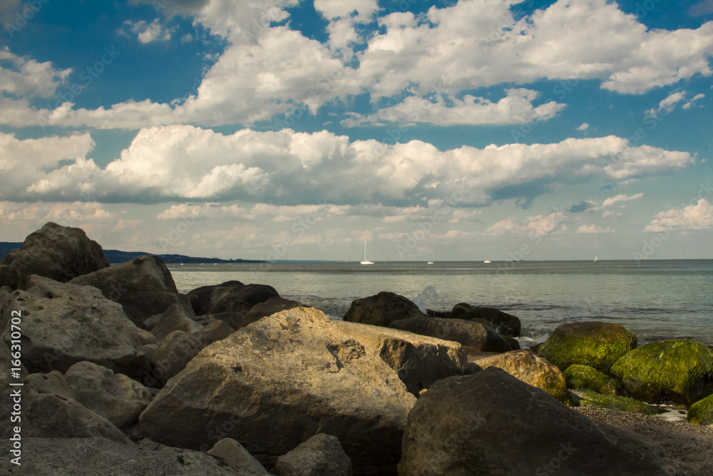 Cloudy sea view from Varna, Bulgaria Cloudy sea view from Varna, Bulgaria