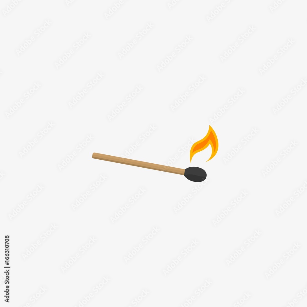 match stick with fire