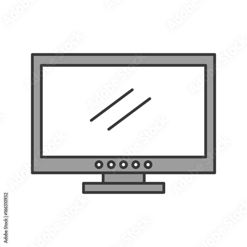 tv plasma isolated icon vector illustration design