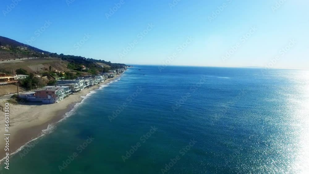 Panorama of the Pacific ocean and road Panorama of the Pacific ocean and road