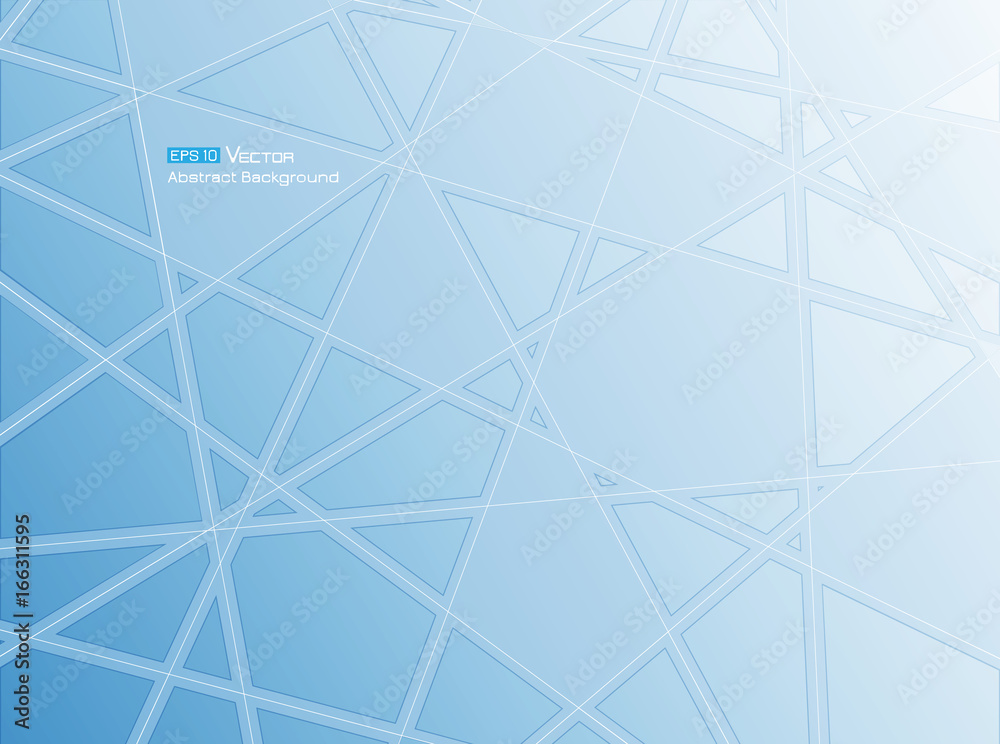 Abstract geometric background blue