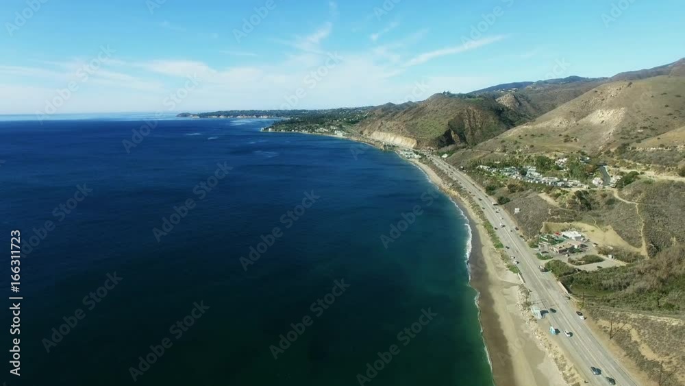 Pacific coast and freeway nearby Pacific coast and freeway nearby