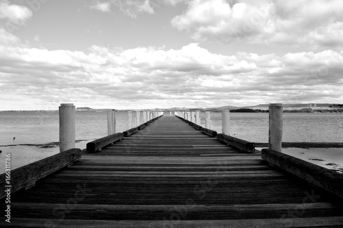 Fototapeta Naklejka Na Ścianę i Meble -   Pier At Lake Illawarra