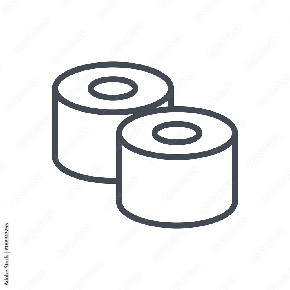Seafood Food line icon sushi roll Seafood Food line icon sushi roll