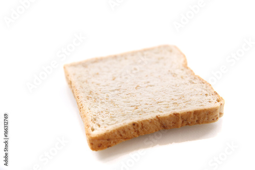 sliced cereals bread isolated on white background