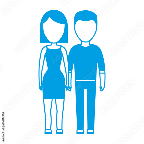 Wallpaper Mural avatar couple of woman and man icon Torontodigital.ca