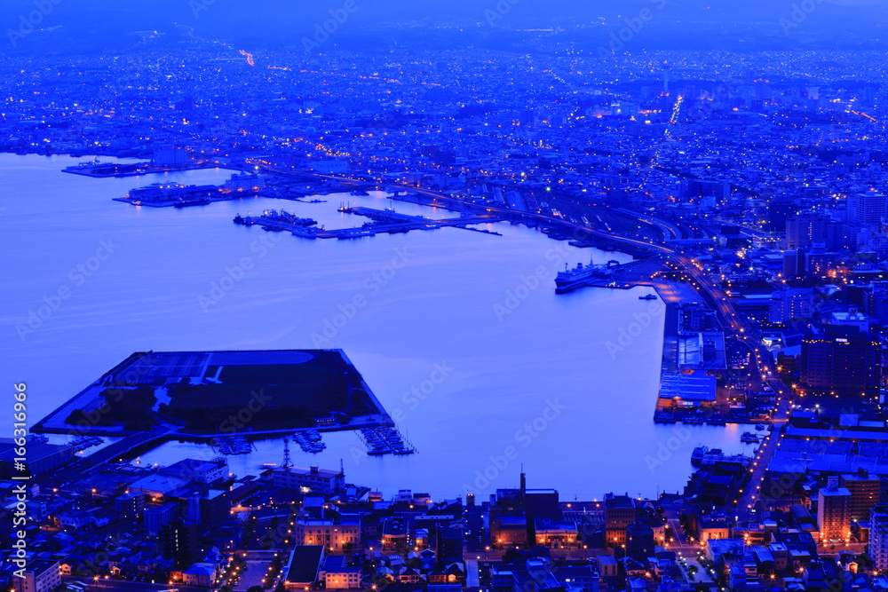 Obraz premium Hakodate night view