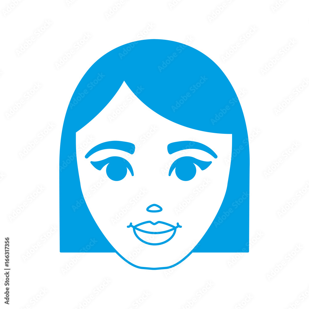 cartoon woman icon