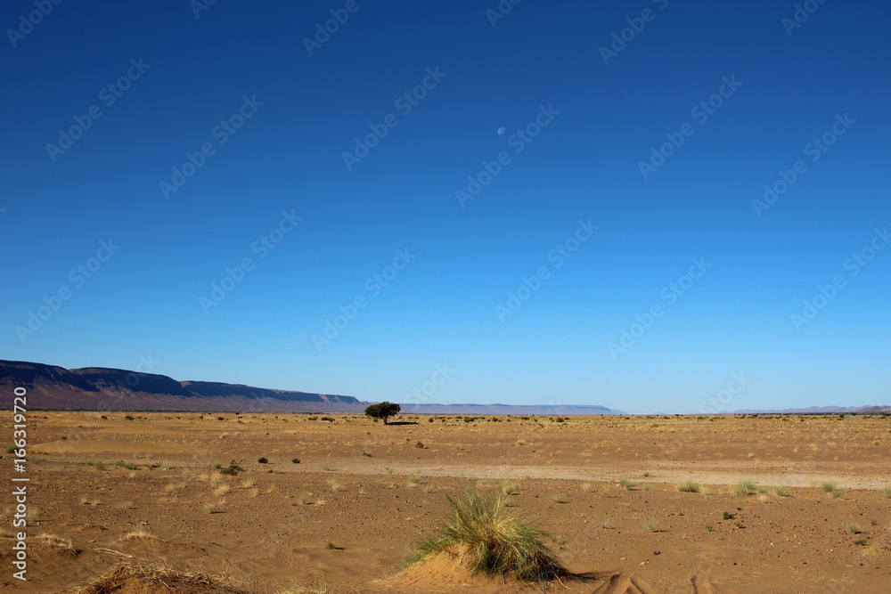Horizon montagne désert Maroc
