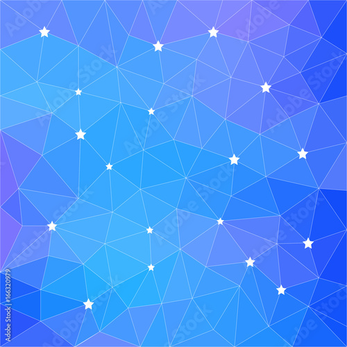 Abstract polygonal background. Vector triangle low poly pattern for card, t shirt, silk neckerchief, bag print etc.
