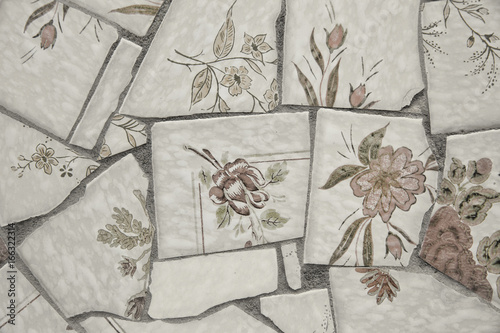 Wallpaper Mural Broken tiles Torontodigital.ca