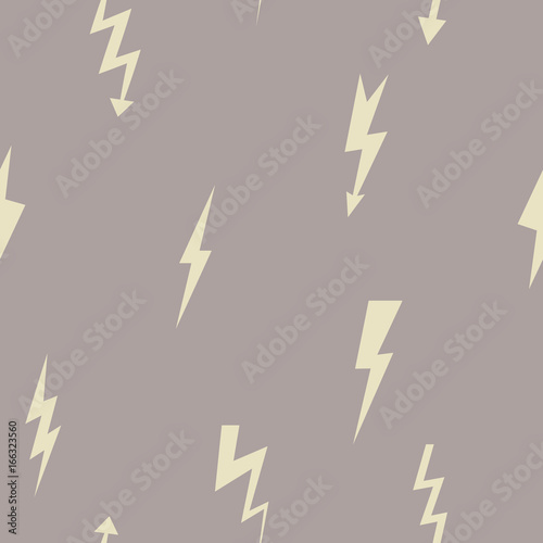 Seamless pattern with lightning bolt for your design