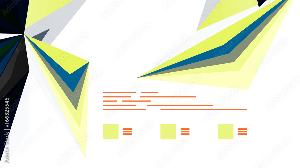 Modern triangle presentation template