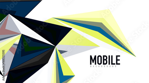 Modern triangle presentation template