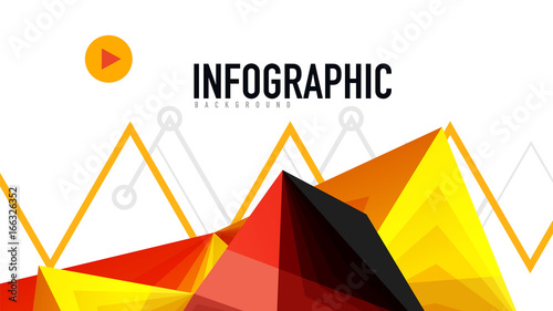 Modern triangle presentation template