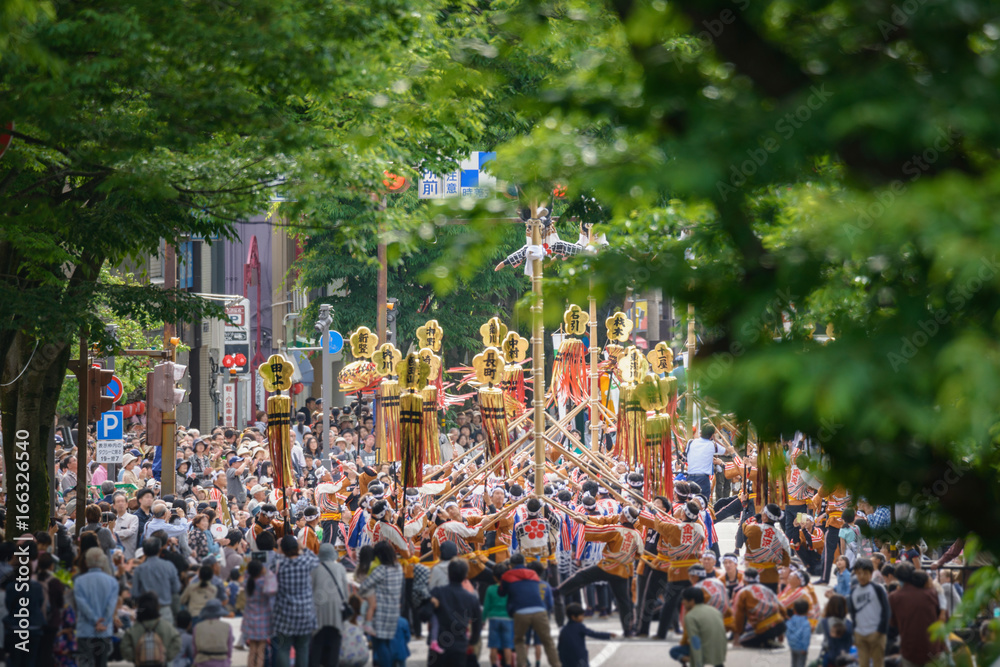 Naklejka premium 金沢百万石まつり パレード風景