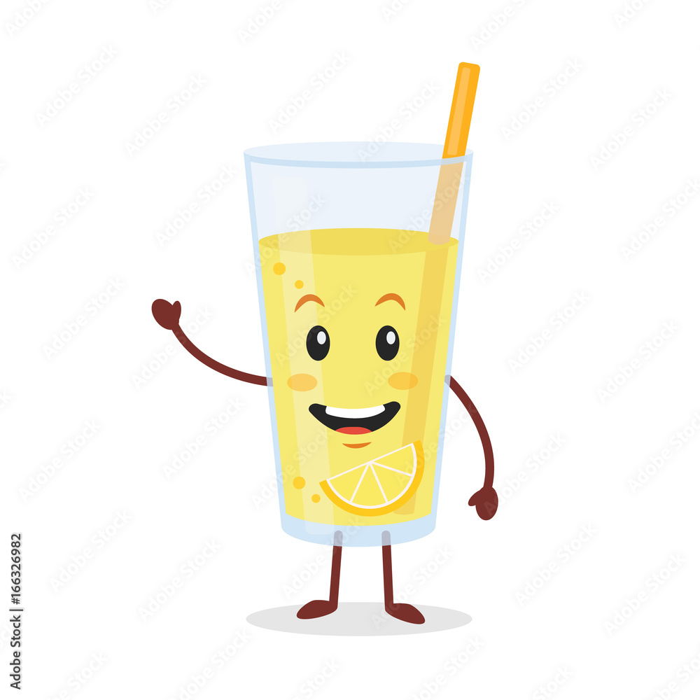 Cartoon Glass Of Lemonade