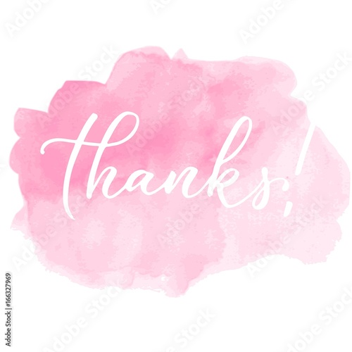 Hand lettering thank you, white ink and gold glitter effect, isolated on white background. Vector illustration. Modern calligraphy, can be used for card design.