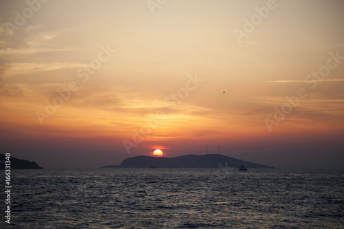 Sunset and prince islands 