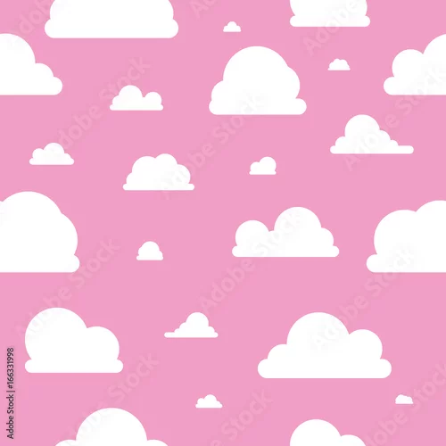 Fototapeta Wzór chmur różowo - różowy