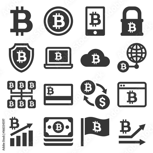 Bitcoin Icons Set
